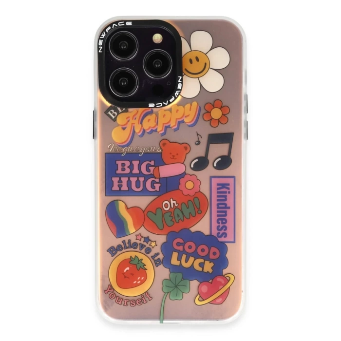 Newface iPhone 13 Pro Kılıf Estoril Desenli Kapak