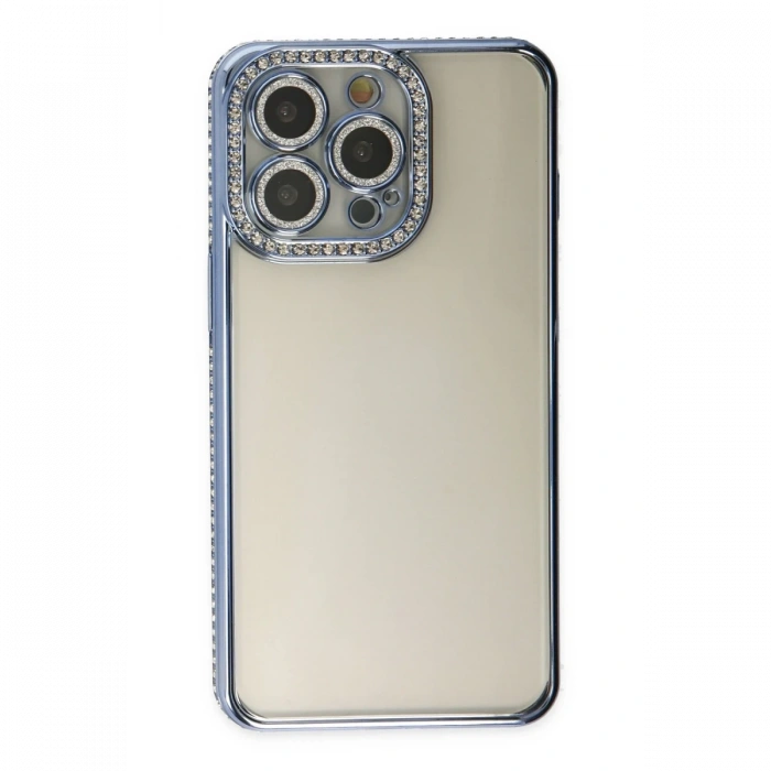 Newface iPhone 13 Pro Kılıf Joke Taşlı Silikon