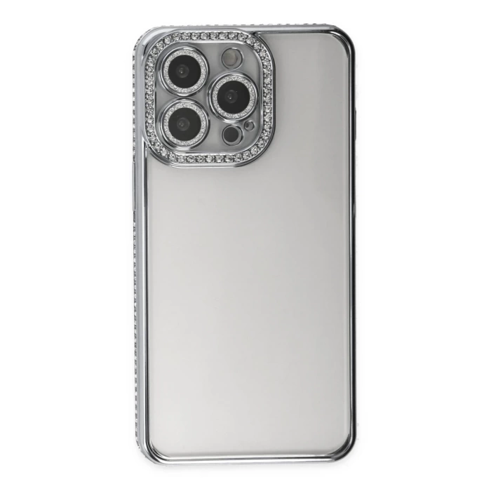 Newface iPhone 13 Pro Kılıf Joke Taşlı Silikon