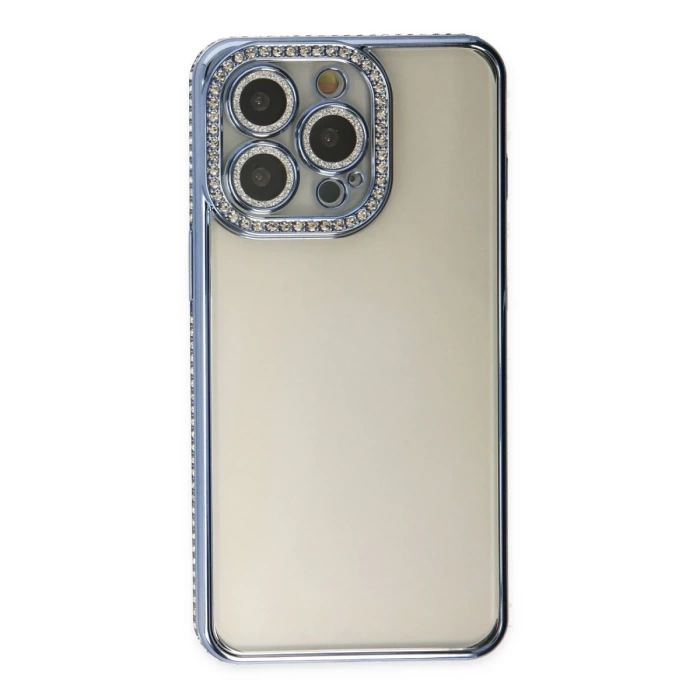 Newface iPhone 13 Pro Kılıf Joke Taşlı Silikon