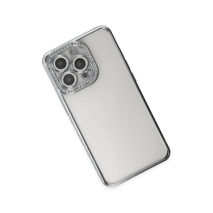 Newface iPhone 13 Pro Kılıf Joke Taşlı Silikon