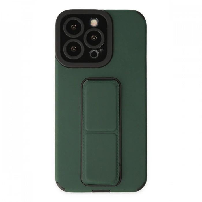 Newface iPhone 13 Pro Kılıf Mega Standlı Silikon