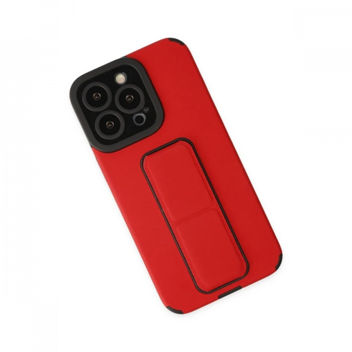 Newface iPhone 13 Pro Kılıf Mega Standlı Silikon