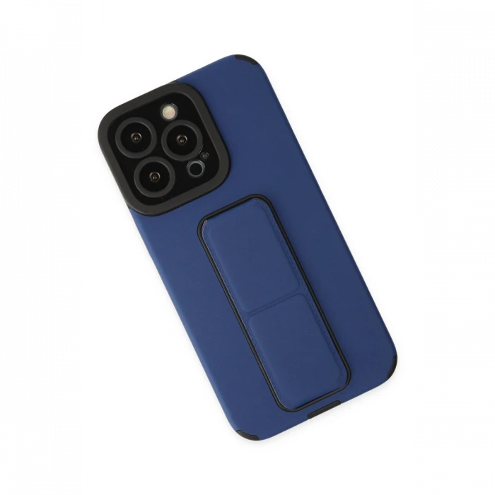 Newface iPhone 13 Pro Kılıf Mega Standlı Silikon