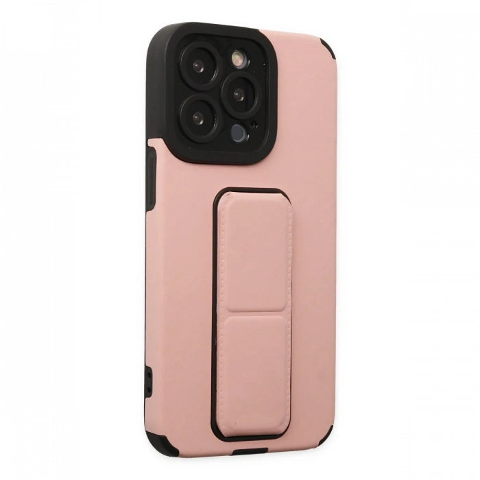 Newface iPhone 13 Pro Kılıf Mega Standlı Silikon