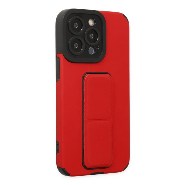 Newface iPhone 13 Pro Kılıf Mega Standlı Silikon
