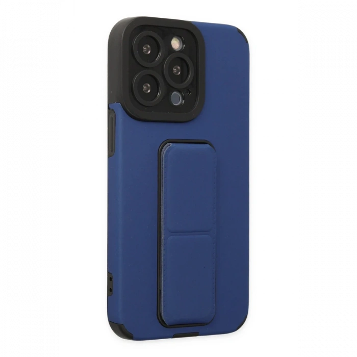 Newface iPhone 13 Pro Kılıf Mega Standlı Silikon