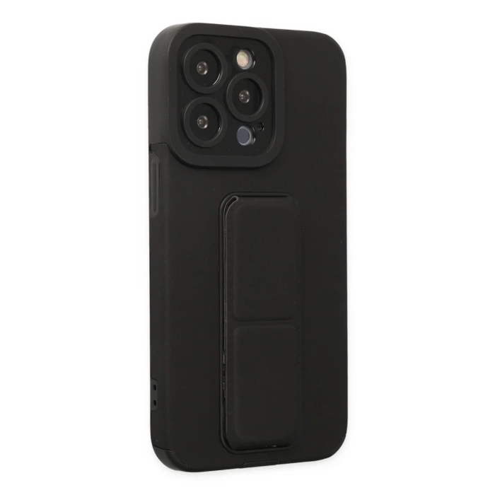 Newface iPhone 13 Pro Kılıf Mega Standlı Silikon