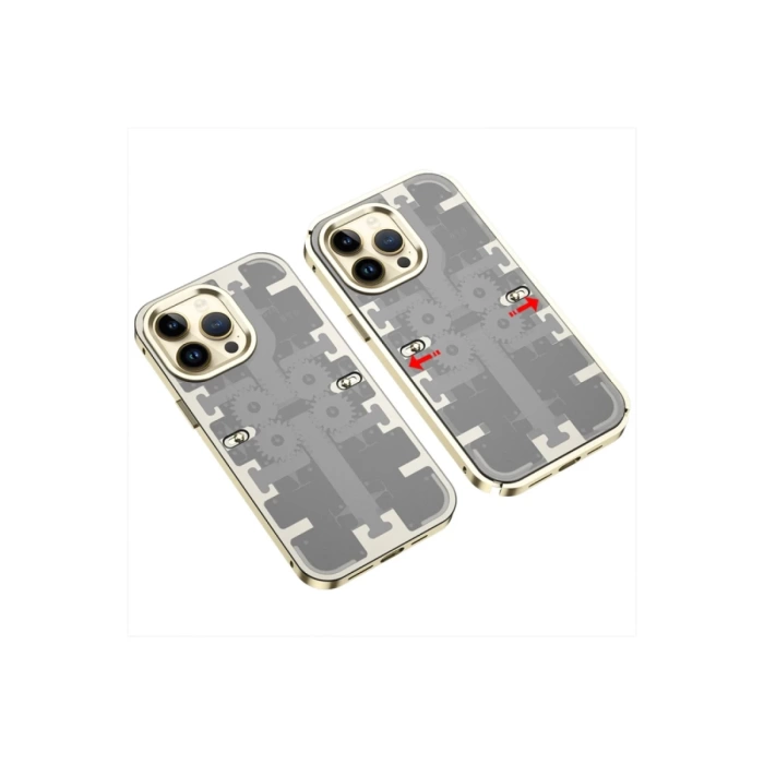 Newface iPhone 13 Pro Kılıf Mekanik Bumper Kapak