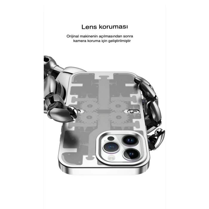 Newface iPhone 13 Pro Kılıf Mekanik Bumper Kapak