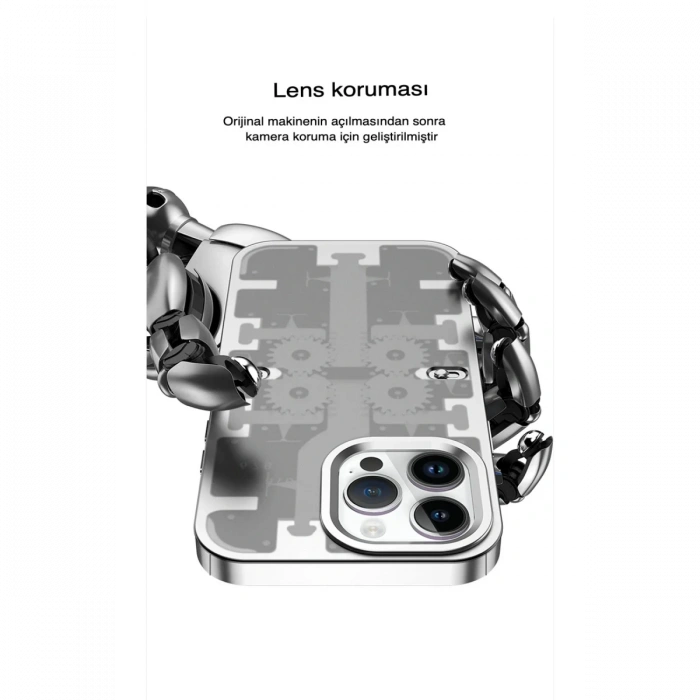Newface iPhone 13 Pro Kılıf Mekanik Bumper Kapak