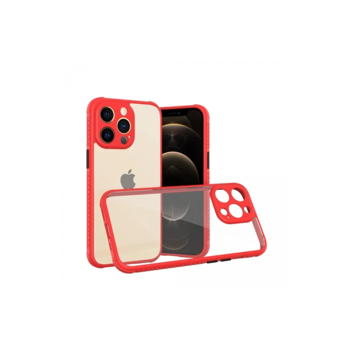 Newface iPhone 13 Pro Kılıf Miami Şeffaf Silikon
