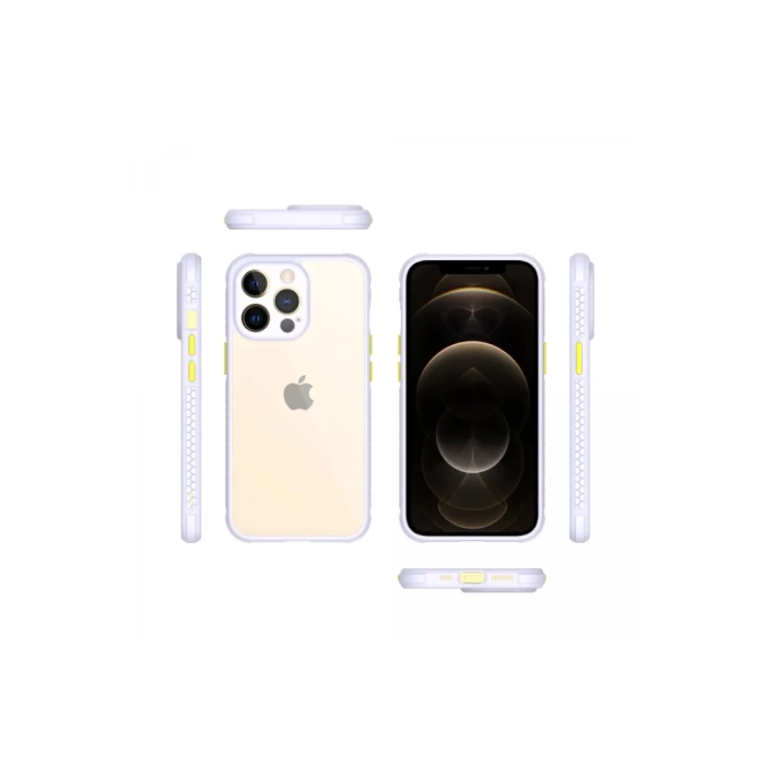 Newface iPhone 13 Pro Kılıf Miami Şeffaf Silikon