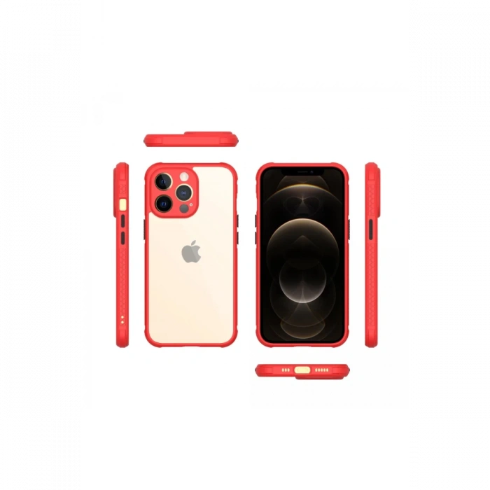 Newface iPhone 13 Pro Kılıf Miami Şeffaf Silikon