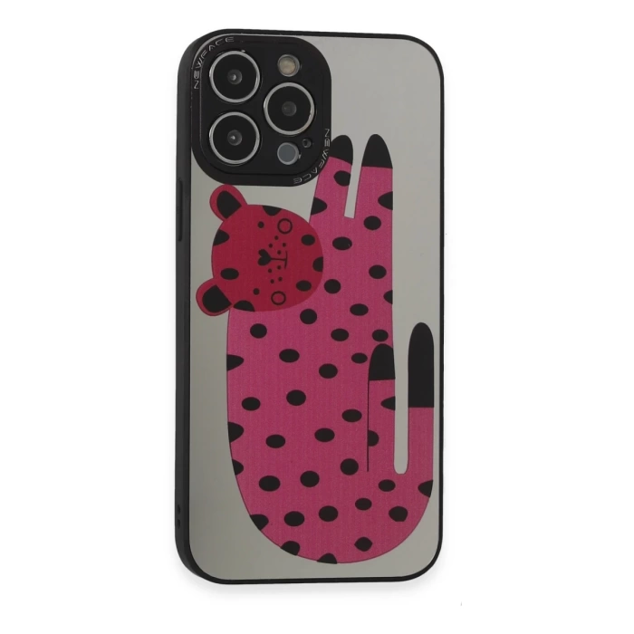 Newface iPhone 13 Pro Kılıf Mirror Desenli Kapak