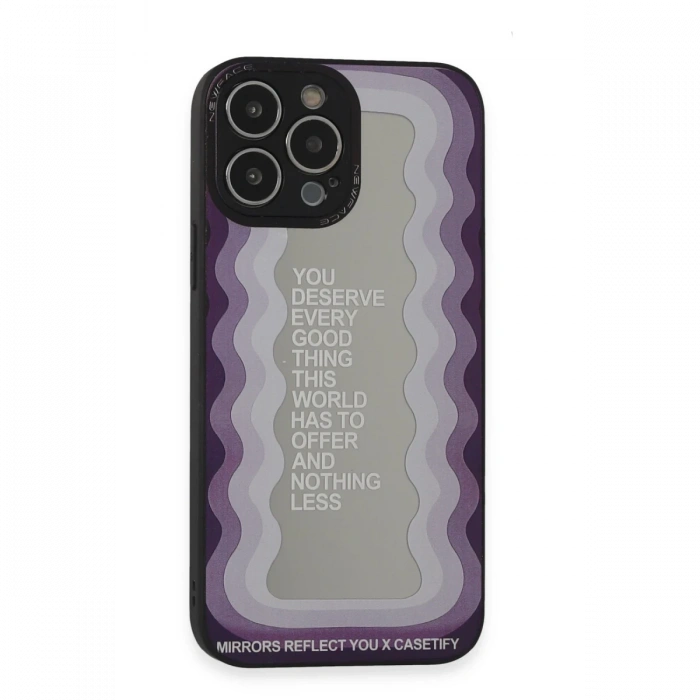 Newface iPhone 13 Pro Kılıf Mirror Desenli Kapak