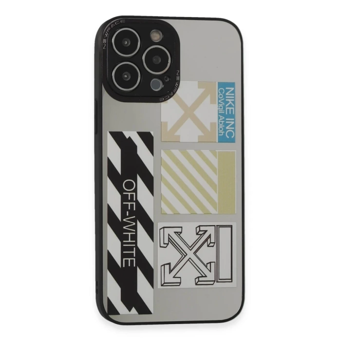 Newface iPhone 13 Pro Kılıf Mirror Desenli Kapak