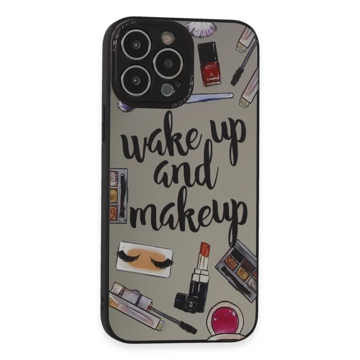 Newface iPhone 13 Pro Kılıf Mirror Desenli Kapak