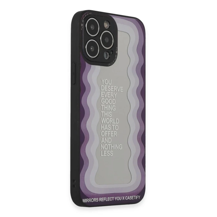 Newface iPhone 13 Pro Kılıf Mirror Desenli Kapak