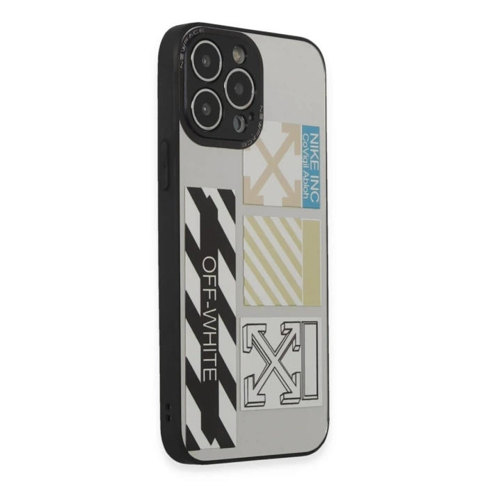 Newface iPhone 13 Pro Kılıf Mirror Desenli Kapak