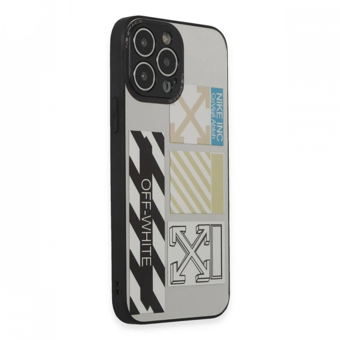 Newface iPhone 13 Pro Kılıf Mirror Desenli Kapak