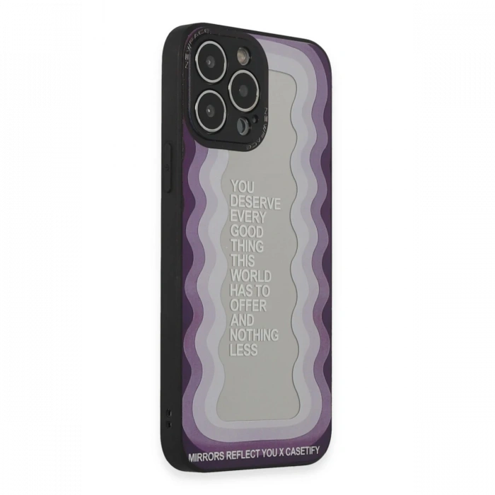 Newface iPhone 13 Pro Kılıf Mirror Desenli Kapak