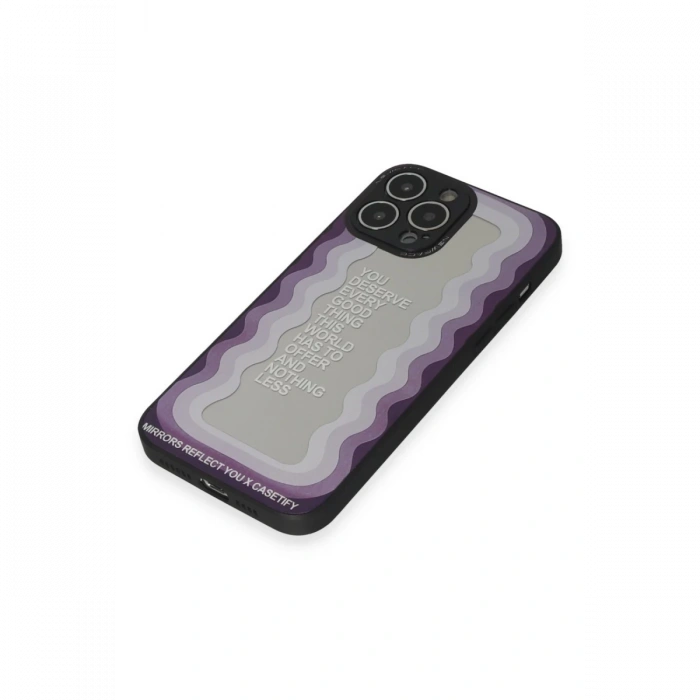 Newface iPhone 13 Pro Kılıf Mirror Desenli Kapak