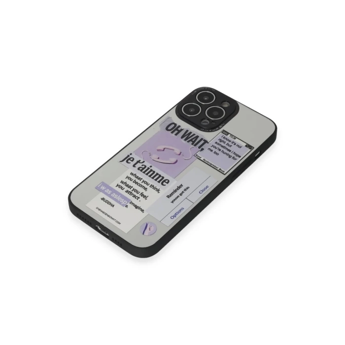 Newface iPhone 13 Pro Kılıf Mirror Desenli Kapak