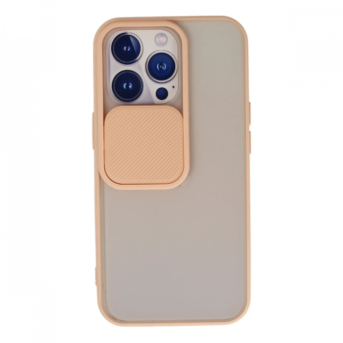 Newface iPhone 13 Pro Kılıf Palm Buzlu Kamera Sürgülü Silikon