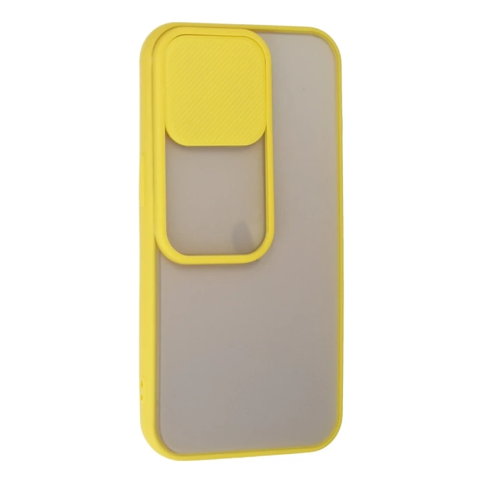 Newface iPhone 13 Pro Kılıf Palm Buzlu Kamera Sürgülü Silikon