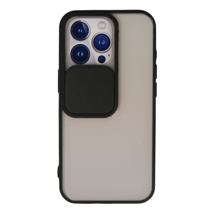 Newface iPhone 13 Pro Kılıf Palm Buzlu Kamera Sürgülü Silikon