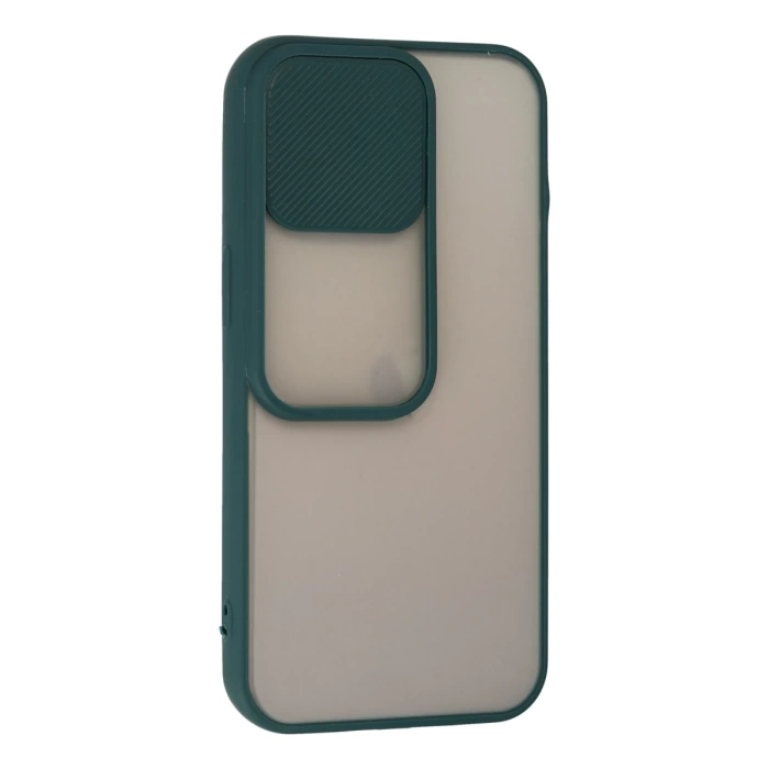 Newface iPhone 13 Pro Kılıf Palm Buzlu Kamera Sürgülü Silikon