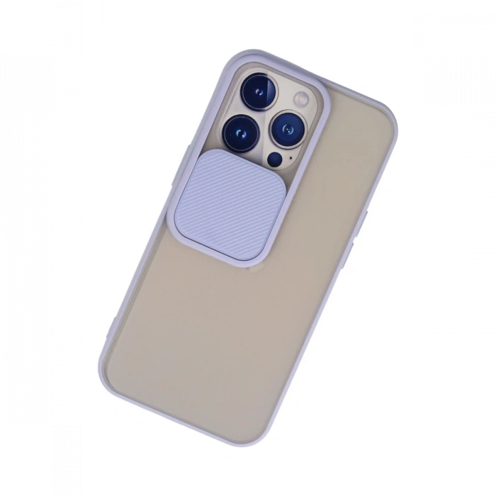 Newface iPhone 13 Pro Kılıf Palm Buzlu Kamera Sürgülü Silikon