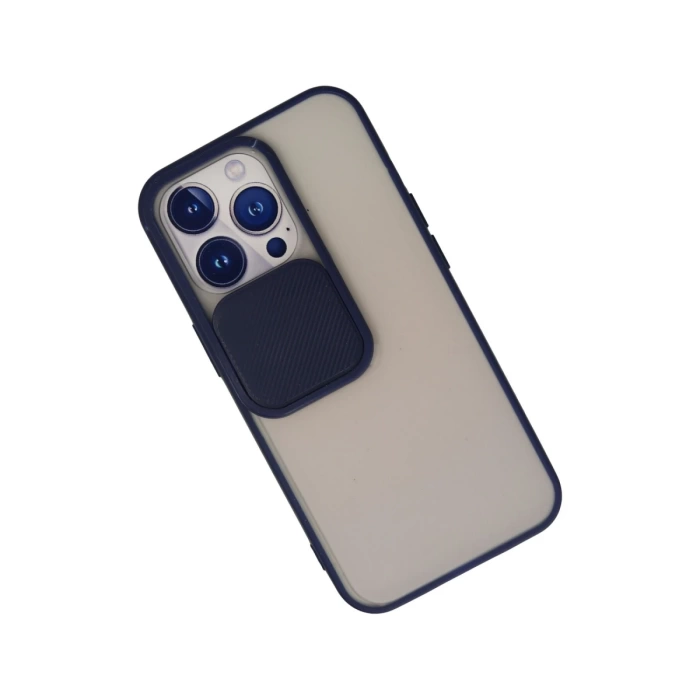 Newface iPhone 13 Pro Kılıf Palm Buzlu Kamera Sürgülü Silikon