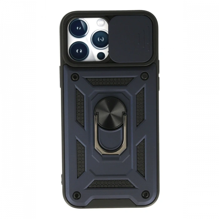 Newface iPhone 13 Pro Kılıf Pars Lens Yüzüklü Silikon