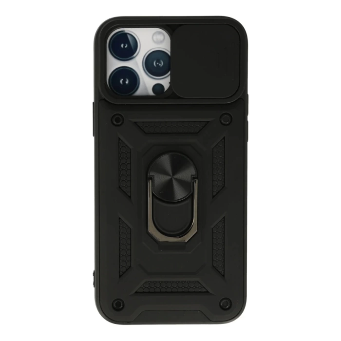 Newface iPhone 13 Pro Kılıf Pars Lens Yüzüklü Silikon