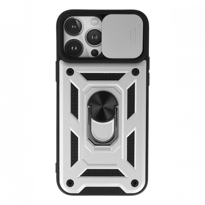 Newface iPhone 13 Pro Kılıf Pars Lens Yüzüklü Silikon