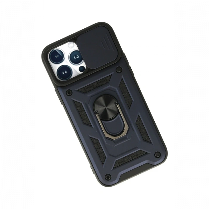 Newface iPhone 13 Pro Kılıf Pars Lens Yüzüklü Silikon