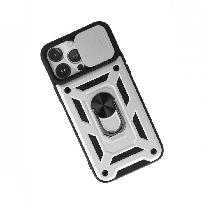 Newface iPhone 13 Pro Kılıf Pars Lens Yüzüklü Silikon