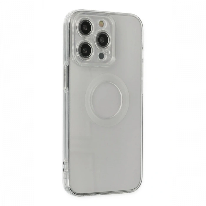 Newface iPhone 13 Pro Kılıf Santa Lens Silikon - Şeffaf
