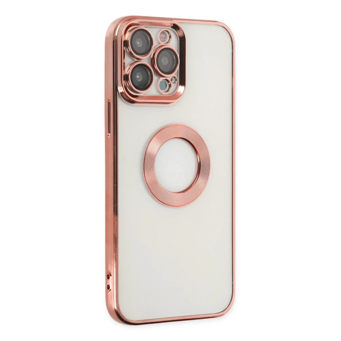Newface iPhone 13 Pro Kılıf Slot Silikon - Rose Gold