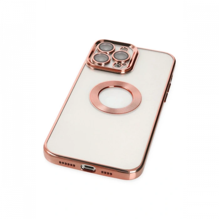 Newface iPhone 13 Pro Kılıf Slot Silikon - Rose Gold
