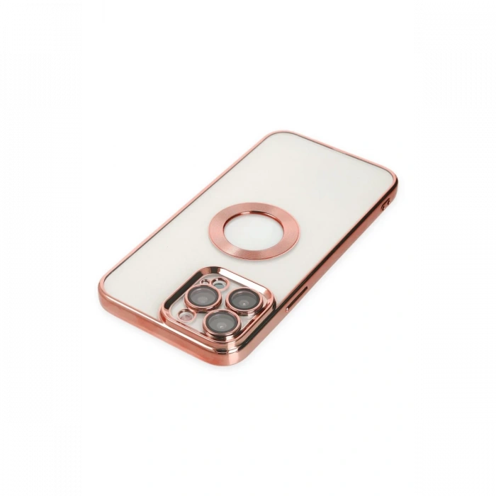 Newface iPhone 13 Pro Kılıf Slot Silikon - Rose Gold