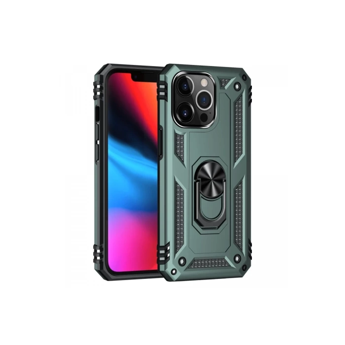 Newface iPhone 13 Pro Kılıf Sofya Yüzüklü Silikon Kapak