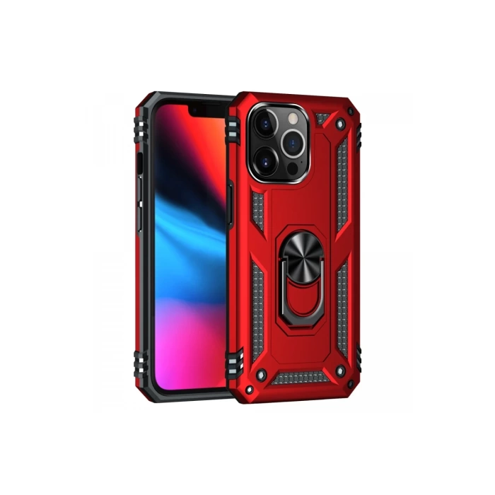 Newface iPhone 13 Pro Kılıf Sofya Yüzüklü Silikon Kapak