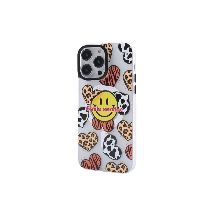 Newface iPhone 13 Pro Max Kılıf Apollo Magneticsafe Desenli Kapak