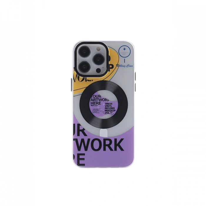 Newface iPhone 13 Pro Max Kılıf Apollo Magneticsafe Desenli Kapak