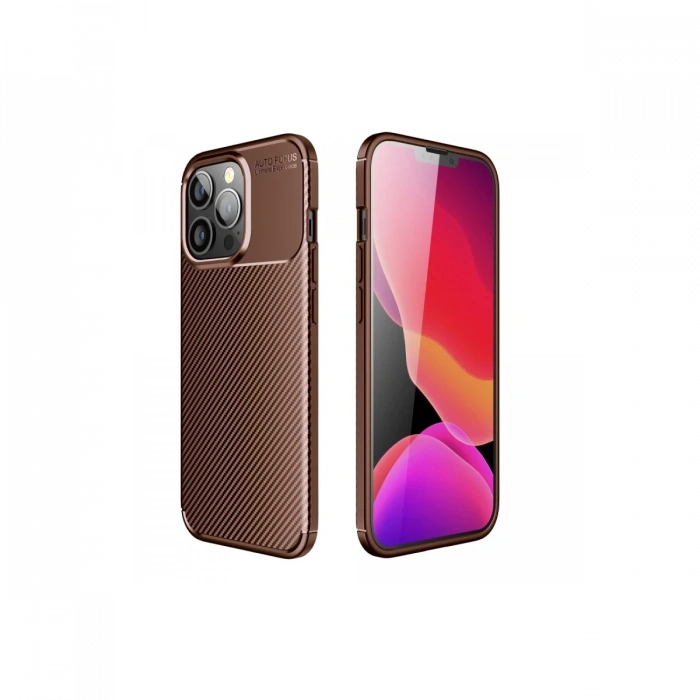 iPhone 13 Pro Max Kılıf Auto Focus Karbon Kapak
