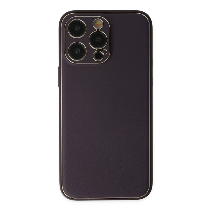 Newface iPhone 13 Pro Max Kılıf Coco Deri Silikon Kapak