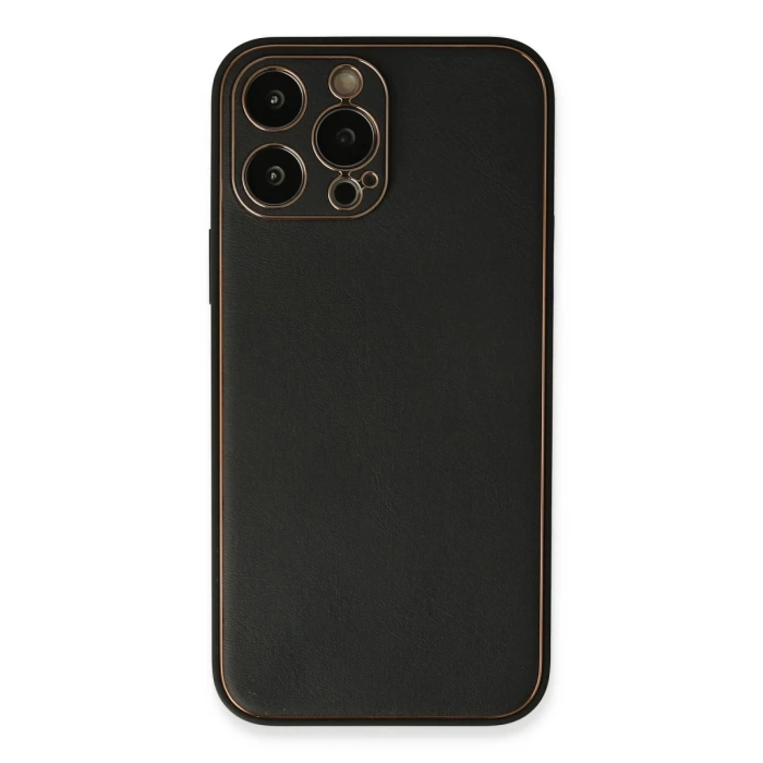 Newface iPhone 13 Pro Max Kılıf Coco Deri Silikon Kapak